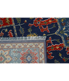 Gulshan 3'10'' X 6'1'' Power-Loomed Wool-Bamboo Silk Rug 3'10'' x 6'1'' (115 X 183) / Red / Blue