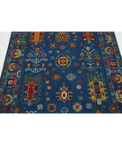 Gulshan 3'10'' X 6'0'' Power-Loomed Wool-Bamboo Silk Rug 3'10'' x 6'0'' (115 X 180) / Blue / Red