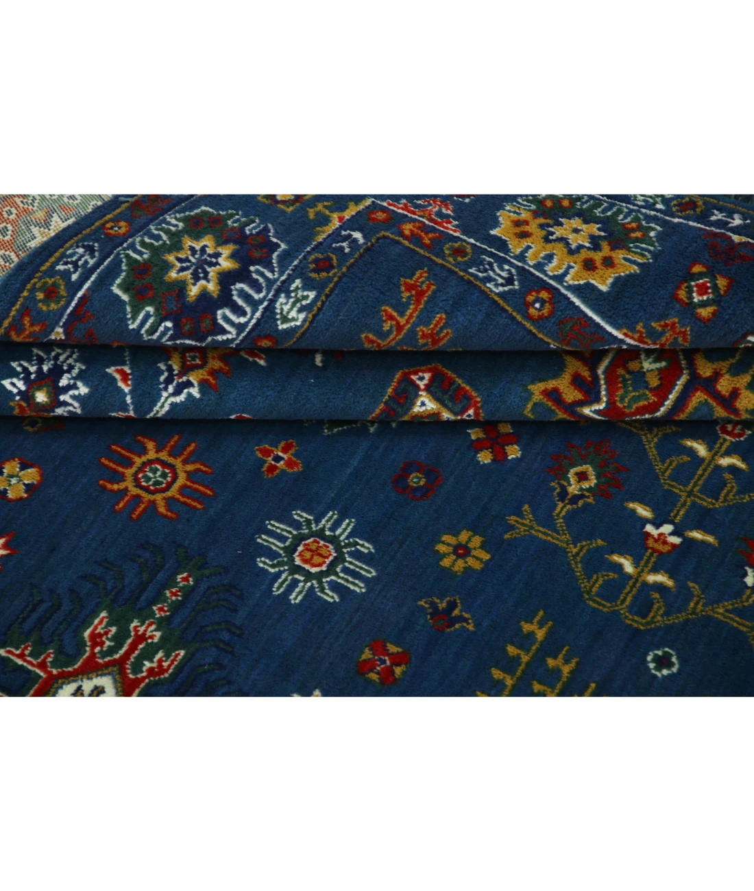 Gulshan 3'10'' X 6'0'' Power-Loomed Wool-Bamboo Silk Rug 3'10'' x 6'0'' (115 X 180) / Blue / Red