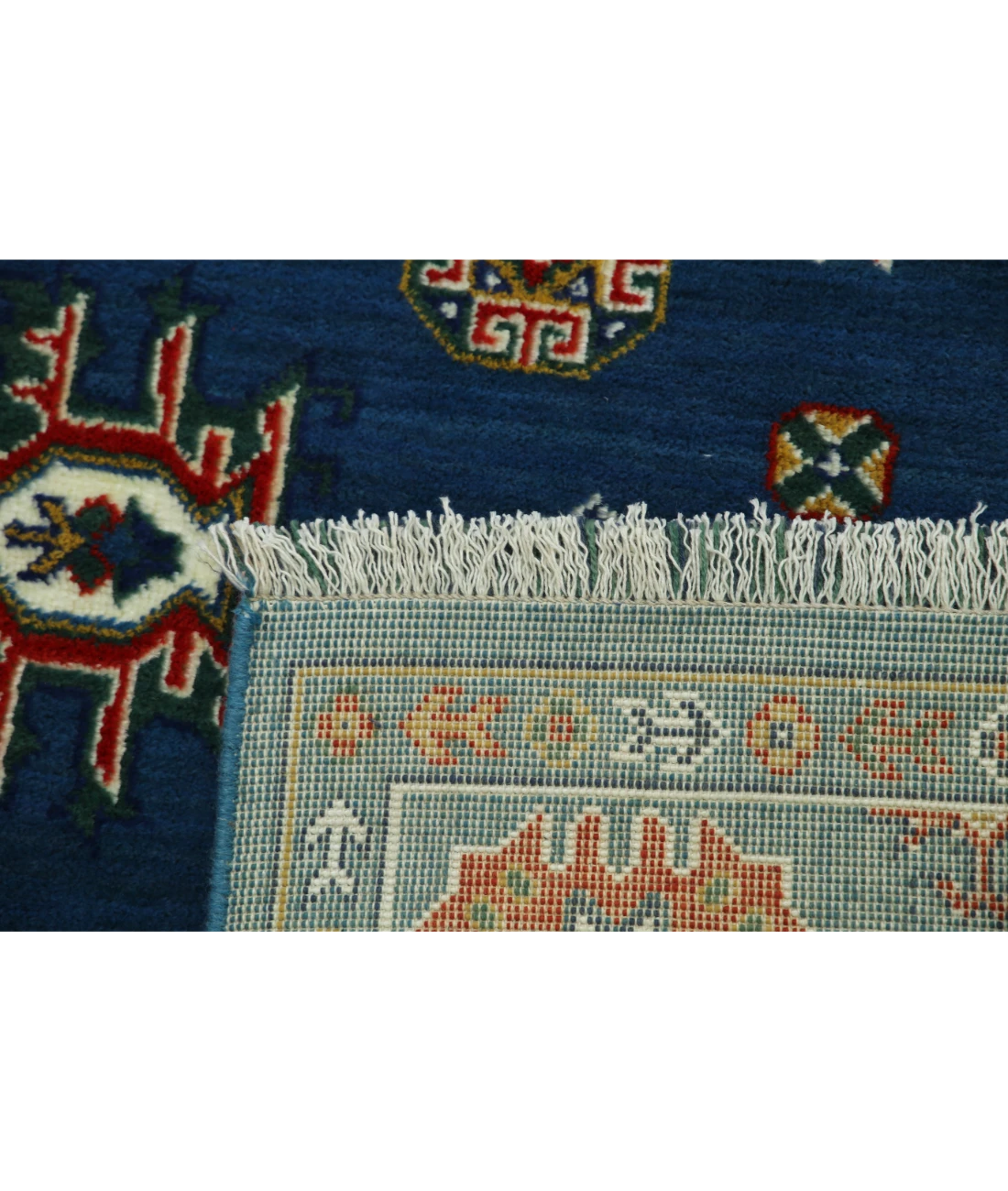 Gulshan 3'10'' X 6'0'' Power-Loomed Wool-Bamboo Silk Rug 3'10'' x 6'0'' (115 X 180) / Blue / Red