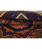 Gulshan 4'0'' X 5'10'' Power-Loomed Wool-Bamboo Silk Rug 4'0'' x 5'10'' (120 X 175) / Red / Blue