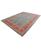 Gulshan 8'10'' X 12'1'' Power-Loomed Wool-Bamboo Silk Rug 8'10'' x 12'1'' (265 X 363) / Green / Red