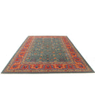 Gulshan 8'10'' X 12'1'' Power-Loomed Wool-Bamboo Silk Rug 8'10'' x 12'1'' (265 X 363) / Green / Red