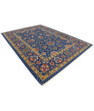 Gulshan 8'10'' X 12'4'' Power-Loomed Wool-Bamboo Silk Rug 8'10'' x 12'4'' (265 X 370) / Blue / Red