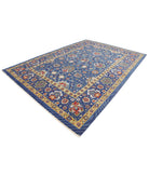 Gulshan 8'10'' X 12'4'' Power-Loomed Wool-Bamboo Silk Rug 8'10'' x 12'4'' (265 X 370) / Blue / Red