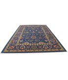 Gulshan 8'10'' X 12'4'' Power-Loomed Wool-Bamboo Silk Rug 8'10'' x 12'4'' (265 X 370) / Blue / Red