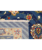 Gulshan 8'10'' X 12'4'' Power-Loomed Wool-Bamboo Silk Rug 8'10'' x 12'4'' (265 X 370) / Blue / Red