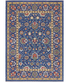 Gulshan 8'10'' X 12'4'' Power-Loomed Wool-Bamboo Silk Rug 8'10'' x 12'4'' (265 X 370) / Blue / Red
