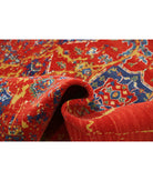 Gulshan 3'11'' X 5'10'' Power-Loomed Wool-Bamboo Silk Rug 3'11'' x 5'10'' (118 X 175) / Red / Blue