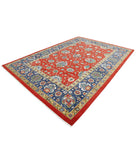 Gulshan 8'10'' X 12'3'' Power-Loomed Wool-Bamboo Silk Rug 8'10'' x 12'3'' (265 X 368) / Red / Blue