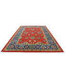 Gulshan 8'10'' X 12'3'' Power-Loomed Wool-Bamboo Silk Rug 8'10'' x 12'3'' (265 X 368) / Red / Blue