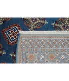 Gulshan 3'11'' X 6'0'' Power-Loomed Wool-Bamboo Silk Rug 3'11'' x 6'0'' (118 X 180) / Blue / Red