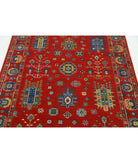 Gulshan 4'0'' X 5'9'' Power-Loomed Wool-Bamboo Silk Rug 4'0'' x 5'9'' (120 X 173) / Red / Blue