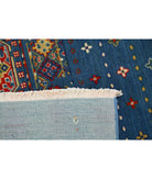 Gulshan 4'0'' X 5'9'' Power-Loomed Wool-Bamboo Silk Rug 4'0'' x 5'9'' (120 X 173) / Blue / Red