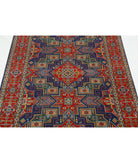 Gulshan 4'0'' X 5'9'' Power-Loomed Wool-Bamboo Silk Rug 4'0'' x 5'9'' (120 X 173) / Blue / Red