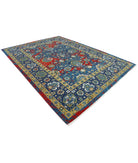 Gulshan 8'10'' X 12'2'' Power-Loomed Wool-Bamboo Silk Rug 8'10'' x 12'2'' (265 X 365) / Blue / Red