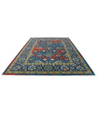 Gulshan 8'10'' X 12'2'' Power-Loomed Wool-Bamboo Silk Rug 8'10'' x 12'2'' (265 X 365) / Blue / Red