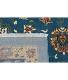 Gulshan 8'10'' X 12'3'' Power-Loomed Wool-Bamboo Silk Rug 8'10'' x 12'3'' (265 X 368) / Teal / Blue