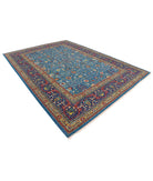 Gulshan 8'10'' X 12'1'' Power-Loomed Wool-Bamboo Silk Rug 8'10'' x 12'1'' (265 X 363) / Teal / Blue