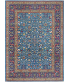 Gulshan 8'10'' X 12'1'' Power-Loomed Wool-Bamboo Silk Rug 8'10'' x 12'1'' (265 X 363) / Teal / Blue