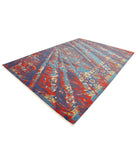 Gulshan 8'10'' X 12'3'' Power-Loomed Wool-Bamboo Silk Rug 8'10'' x 12'3'' (265 X 368) / Teal / Blue