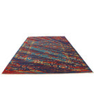 Gulshan 8'10'' X 12'3'' Power-Loomed Wool-Bamboo Silk Rug 8'10'' x 12'3'' (265 X 368) / Teal / Blue