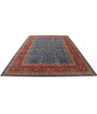 Gulshan 8'10'' X 12'2'' Power-Loomed Wool-Bamboo Silk Rug 8'10'' x 12'2'' (265 X 365) / Blue / Red