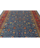 Gulshan 8'10'' X 12'2'' Power-Loomed Wool-Bamboo Silk Rug 8'10'' x 12'2'' (265 X 365) / Blue / Red