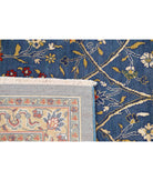 Gulshan 8'10'' X 12'2'' Power-Loomed Wool-Bamboo Silk Rug 8'10'' x 12'2'' (265 X 365) / Blue / Red