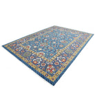 Gulshan 8'10'' X 12'3'' Power-Loomed Wool-Bamboo Silk Rug 8'10'' x 12'3'' (265 X 368) / Teal / Blue