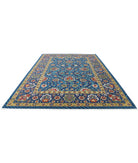 Gulshan 8'10'' X 12'3'' Power-Loomed Wool-Bamboo Silk Rug 8'10'' x 12'3'' (265 X 368) / Teal / Blue