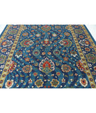 Gulshan 8'10'' X 12'3'' Power-Loomed Wool-Bamboo Silk Rug 8'10'' x 12'3'' (265 X 368) / Teal / Blue