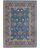 Gulshan 8'10'' X 12'3'' Power-Loomed Wool-Bamboo Silk Rug 8'10'' x 12'3'' (265 X 368) / Teal / Blue