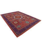 Gulshan 8'10'' X 11'11'' Power-Loomed Wool-Bamboo Silk Rug 8'10'' x 11'11'' (265 X 358) / Red / Blue
