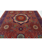 Gulshan 8'10'' X 11'11'' Power-Loomed Wool-Bamboo Silk Rug 8'10'' x 11'11'' (265 X 358) / Red / Blue