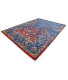 Gulshan 8'11'' X 12'4'' Power-Loomed Wool-Bamboo Silk Rug 8'11'' x 12'4'' (268 X 370) / Red / Blue