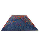 Gulshan 8'11'' X 12'4'' Power-Loomed Wool-Bamboo Silk Rug 8'11'' x 12'4'' (268 X 370) / Red / Blue