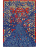 Gulshan 8'11'' X 12'4'' Power-Loomed Wool-Bamboo Silk Rug 8'11'' x 12'4'' (268 X 370) / Red / Blue