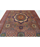 Gulshan 8'10'' X 11'11'' Power-Loomed Wool-Bamboo Silk Rug 8'10'' x 11'11'' (265 X 358) / Red / Blue