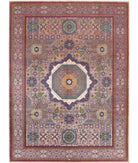 Gulshan 8'10'' X 11'11'' Power-Loomed Wool-Bamboo Silk Rug 8'10'' x 11'11'' (265 X 358) / Red / Blue