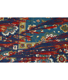 Gulshan 8'10'' X 12'3'' Power-Loomed Wool-Bamboo Silk Rug 8'10'' x 12'3'' (265 X 368) / Red / Blue