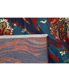 Gulshan 8'10'' X 12'3'' Power-Loomed Wool-Bamboo Silk Rug 8'10'' x 12'3'' (265 X 368) / Red / Blue