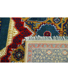 Gulshan 3'10'' X 6'0'' Power-Loomed Wool-Bamboo Silk Rug 3'10'' x 6'0'' (115 X 180) / Gold / Blue