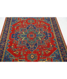 Gulshan 3'10'' X 6'0'' Power-Loomed Wool-Bamboo Silk Rug 3'10'' x 6'0'' (115 X 180) / Red / Blue
