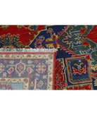Gulshan 3'10'' X 6'0'' Power-Loomed Wool-Bamboo Silk Rug 3'10'' x 6'0'' (115 X 180) / Red / Blue