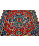 Gulshan 3'10'' X 6'0'' Power-Loomed Wool-Bamboo Silk Rug 3'10'' x 6'0'' (115 X 180) / Red / Blue