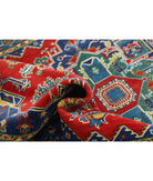 Gulshan 3'10'' X 6'0'' Power-Loomed Wool-Bamboo Silk Rug 3'10'' x 6'0'' (115 X 180) / Red / Blue
