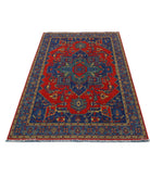 Gulshan 3'10'' X 6'0'' Power-Loomed Wool Rug 3'10'' x 6'0'' (115 X 180) / Blue / Red