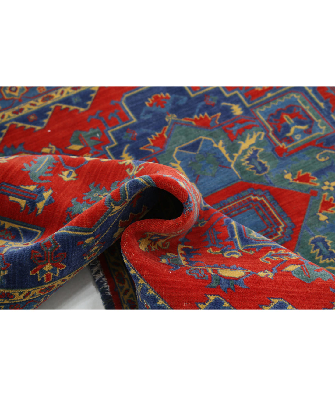 Gulshan 3'10'' X 6'0'' Power-Loomed Wool Rug 3'10'' x 6'0'' (115 X 180) / Blue / Red