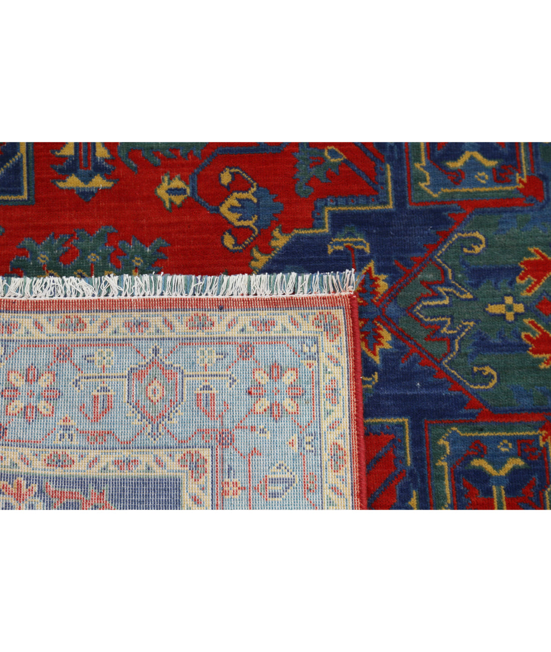 Gulshan 3'10'' X 6'0'' Power-Loomed Wool Rug 3'10'' x 6'0'' (115 X 180) / Blue / Red